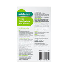 Load image into Gallery viewer, Aristopet Fleas, Heartworm and Worms Topical Treatment for Cats Over 4kg (3 pack)