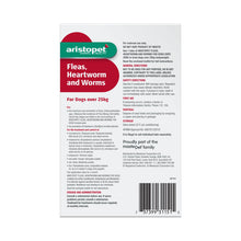 Load image into Gallery viewer, Aristopet Fleas, Heartworm and Worms Topical Treatment for Dogs Over 25kg (3 pack)