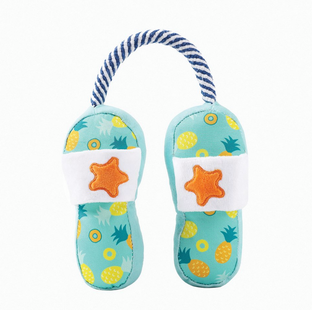 Hugsmart Rope Funz Dog Toy Beach Daze Slipper