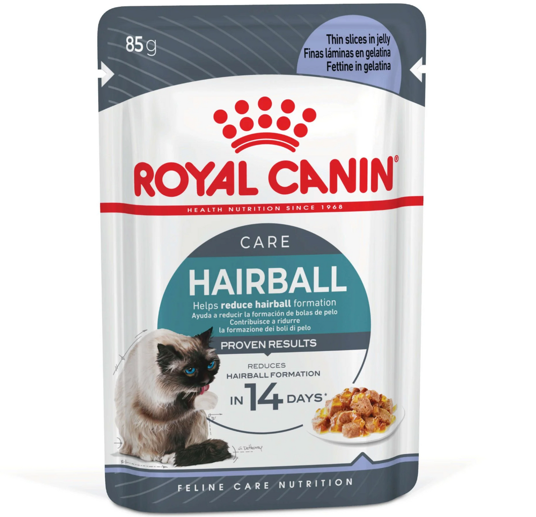 Royal Canin Cat Wet Food - Hairball - Jelly - Box (12 x 85g)