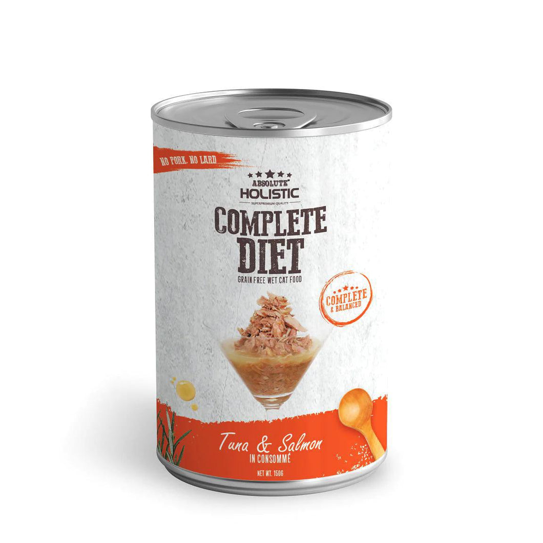 Absolute Holistic Complete Diet Cat Wet Food - Tuna & Salmon (150g)