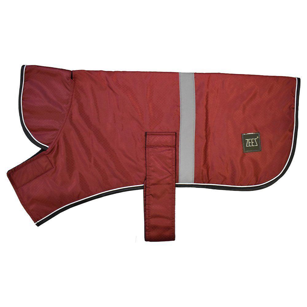 Zeez Dapper Dog Coat Maroon 14'' 36cm