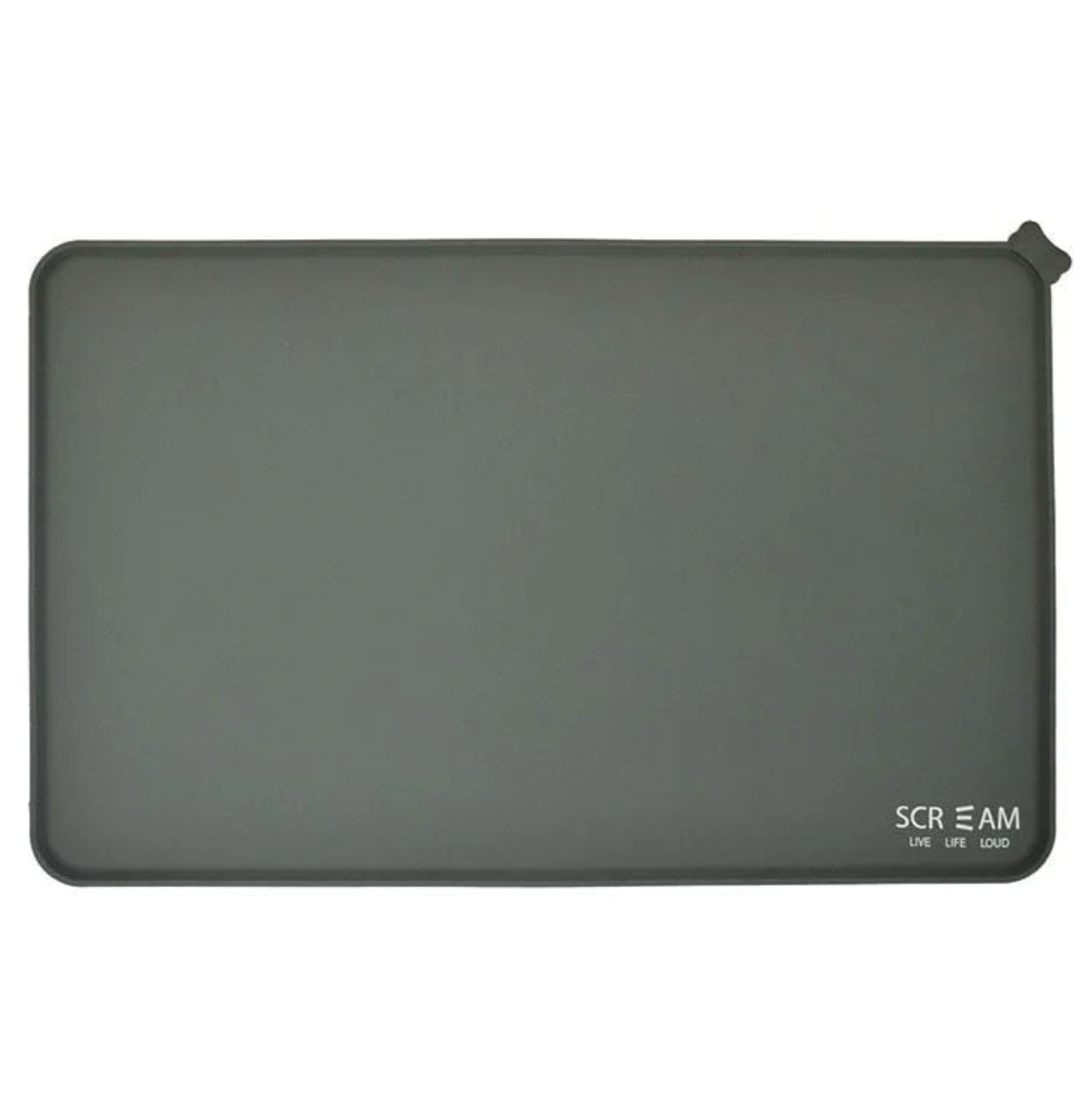 Scream Feeding Mat Silicon Grey