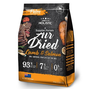 Absolute Holistic Air Dried Dog Food - Lamb & Salmon (1kg)