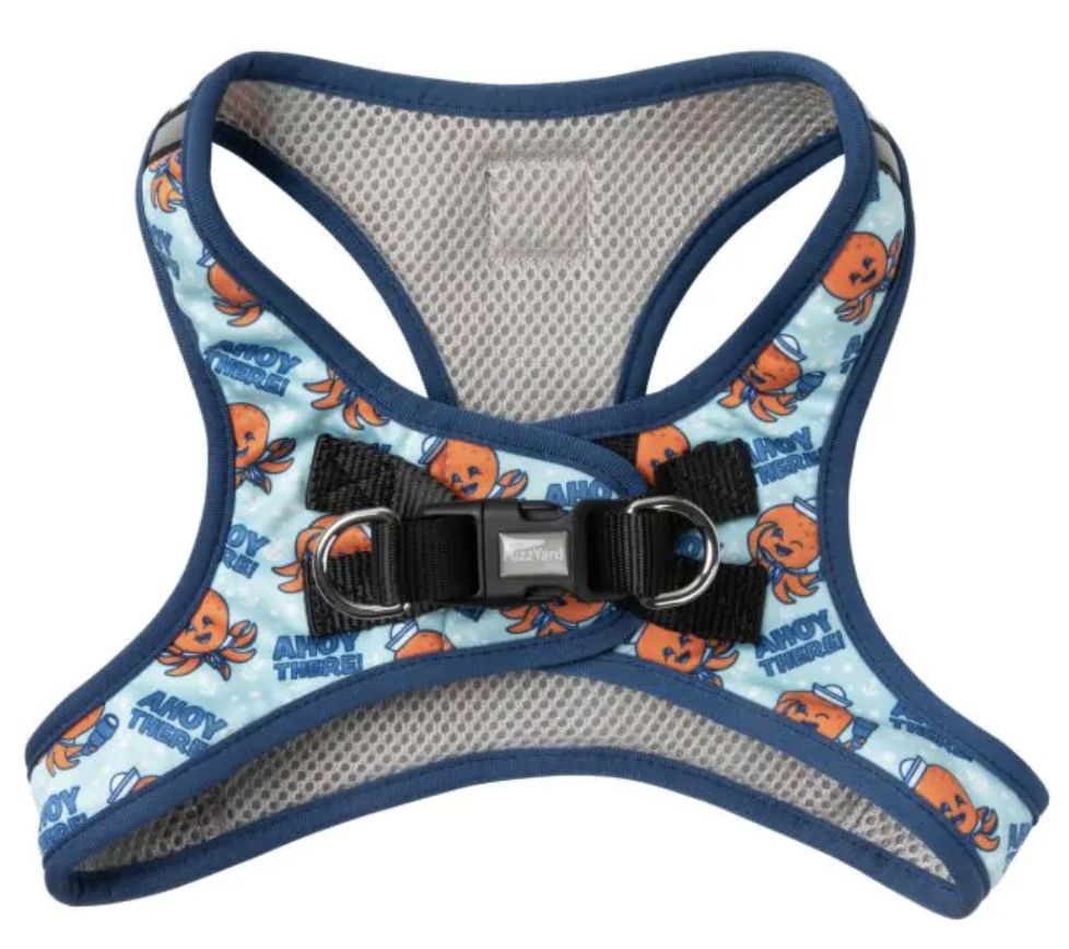 Fuzzyard Dog Step In Harness - Ahoy There! - Medium