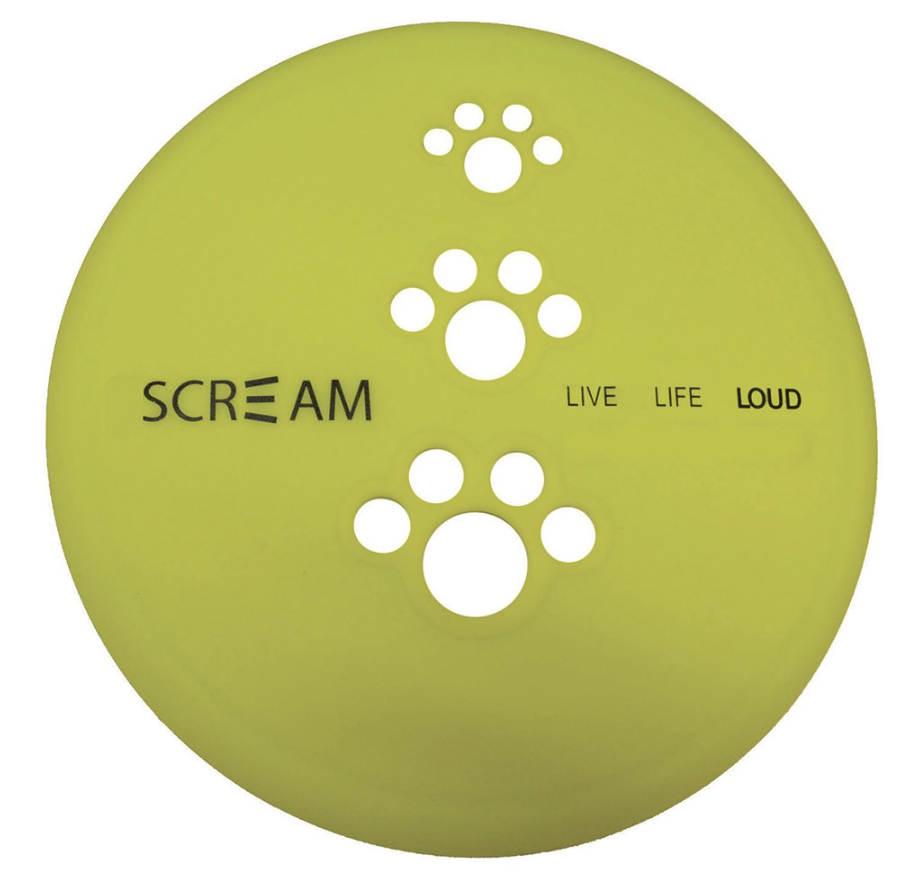 Scream Silicone Pet Flyer - Loud Green - Small 18cm