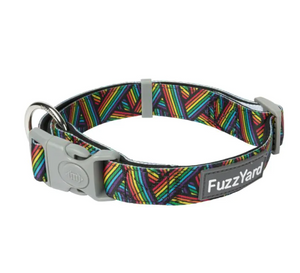 Fuzzyard Dog Collar - Rainbow Northcote - Medium