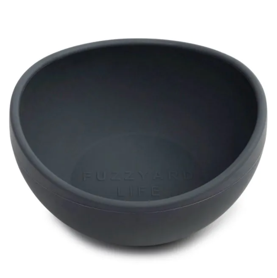 Fuzzyard Life Silicone Bowl - Slate Grey - Medium