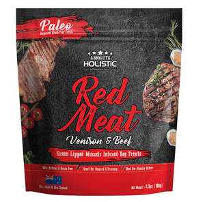 Absolute Holistic Air Dried Dog Treats - Beef & Venison (200g)