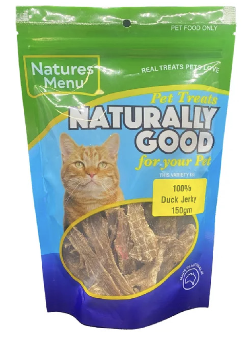 Natures Menu - Aussie Duck Jerky for Cats (150gm)