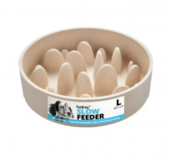Furkidz Slow Feeder Bowl - Grey (21cm)