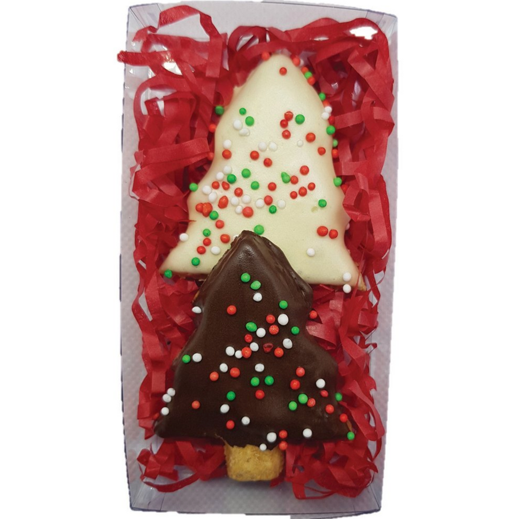 Huds & Toke Christmas Small Doggy Tree Gift Box 2pk - 6cm