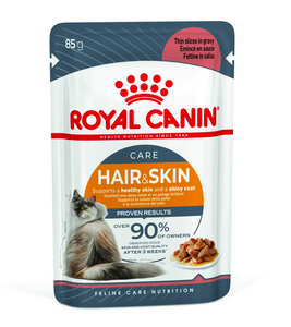 Royal Canin Cat Wet Food - Hair & Skin - Gravy (85g)