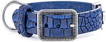 My Family TucsonLeather Collar Blue - Medium / Large