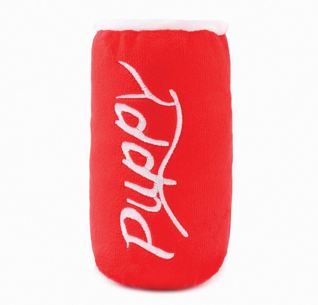 Hugsmart Fuzzy Friendz Dog Toy Bark Soda Pup Cola