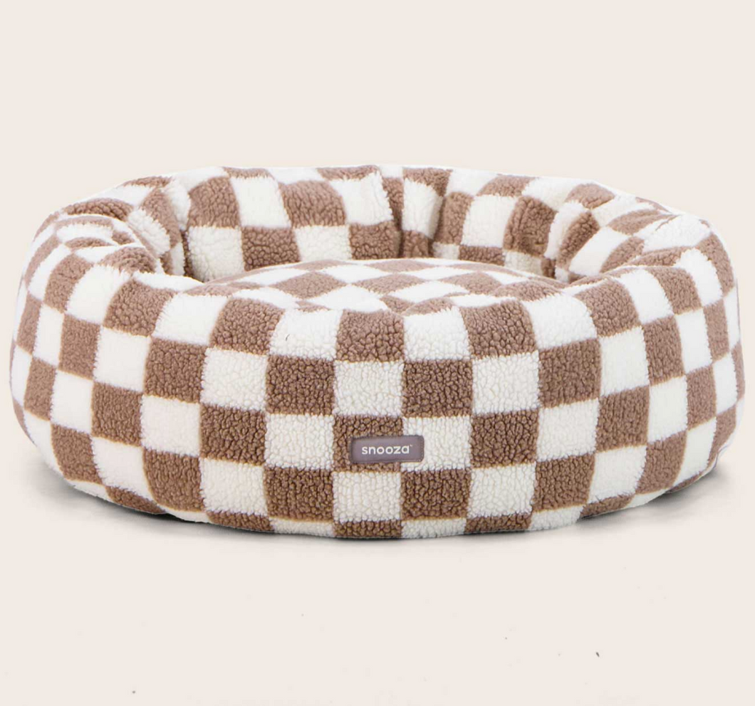 Snooza Cuddler Checkerboard - Sand Dune - Large