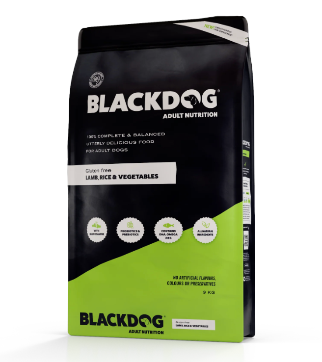 Blackdog Nutrition Adult 9kg - Lamb Rice & Vegetables
