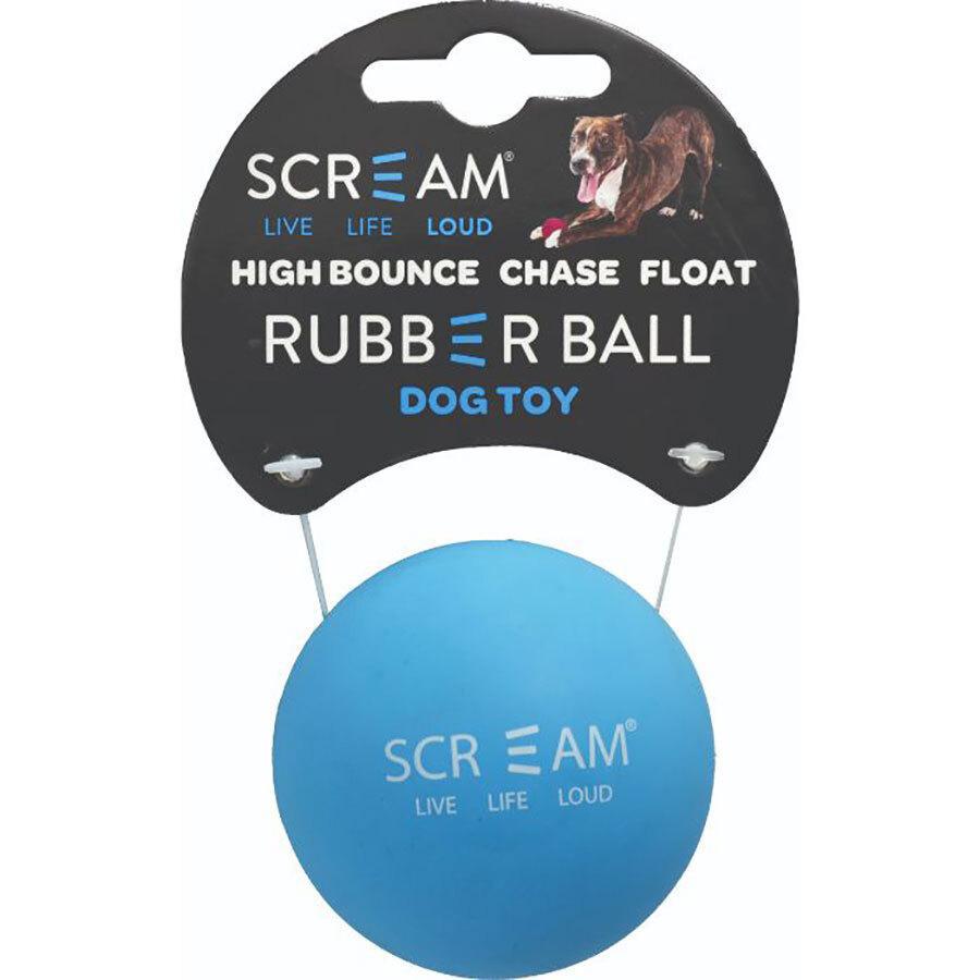 Scream Rubber Ball - Blue