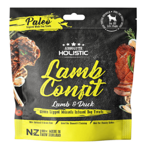 Absolute Holistic Air Dried Dog Treats - Lamb & Duck Confit (200g)