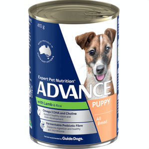Advance Dog Wet Food - Puppy - Lamb Slab (12 x 410g)