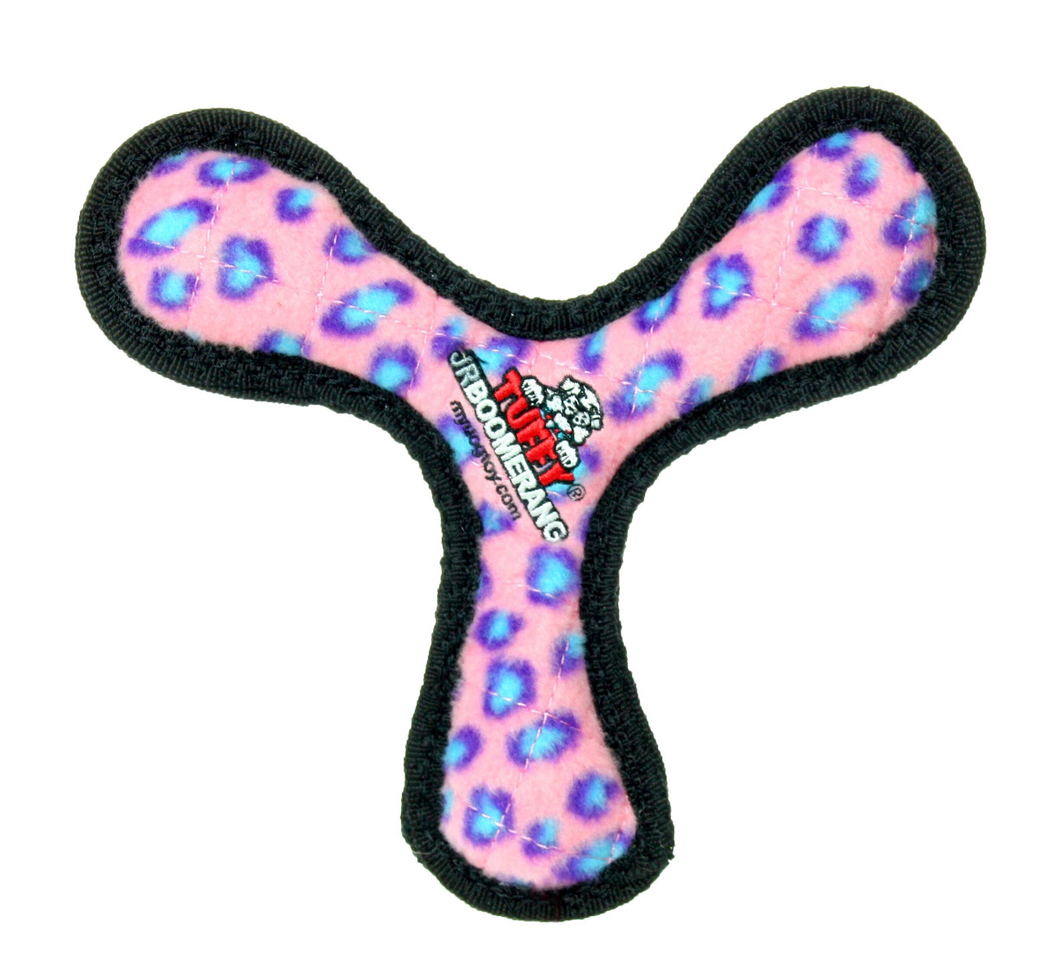 Tuffy Jr's Boomerang - Pink Leopard - 20 x 3.5cm