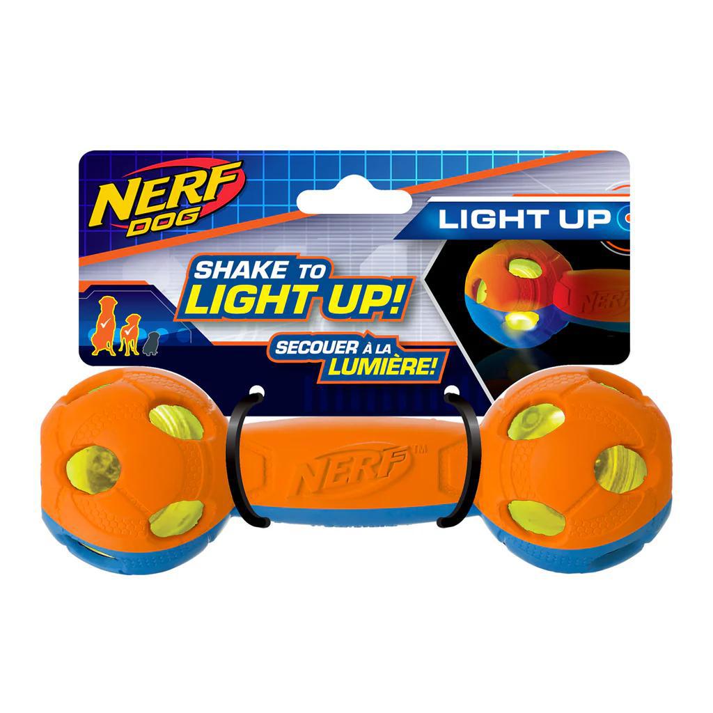Nerf Rubber Bash LED Barbell Blue/Orange 10.5cm