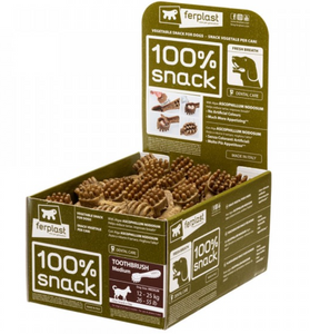 100% Snack Toothbrush - Green - Medium