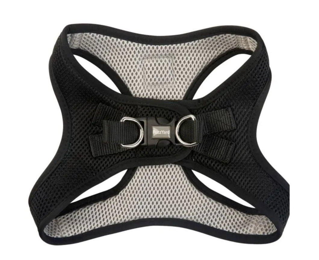 Fuzzyard Step in Harness - Swat Black - XXSmall