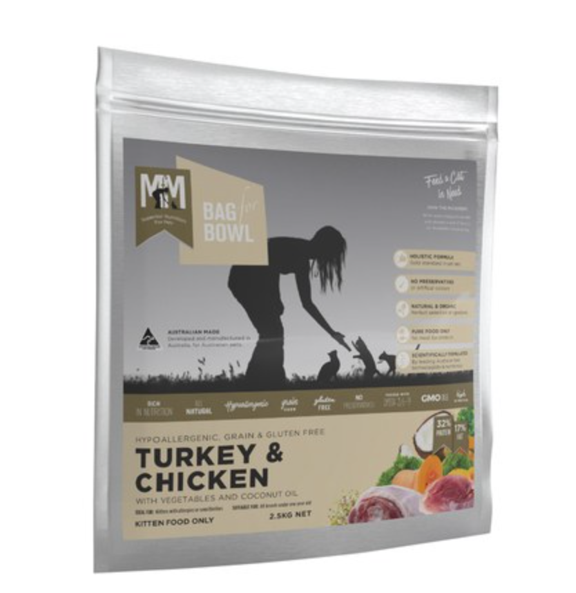 MFM Cat Dry Food - Kitten - Turkey & Chicken (2.5kg)
