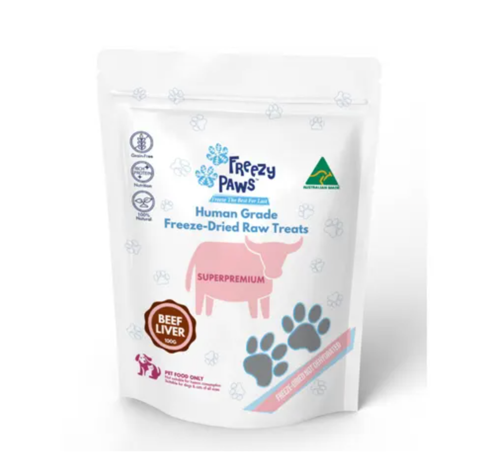 Freezy Paws Freeze Dried Raw Treats - Beef Liver (100g)