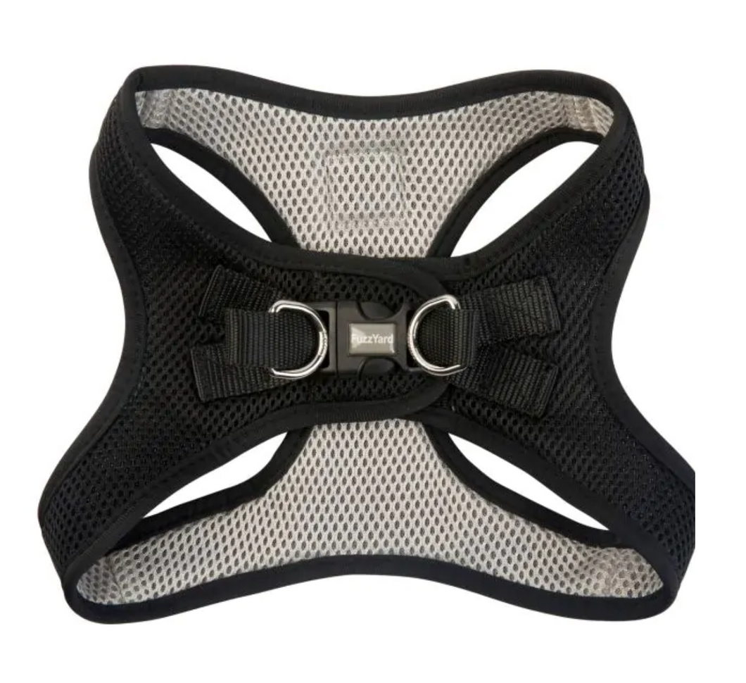 Fuzzyard Step in Harness - Swat Black - Small