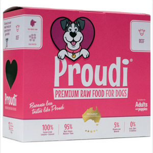 Proudi Dog Frozen Food - Beef (2.4kg)