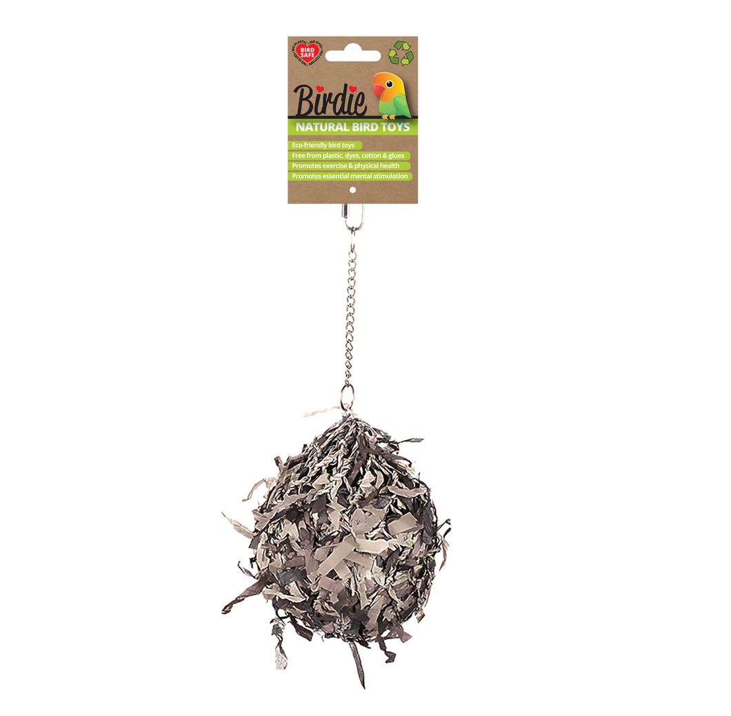 Birdie Naturals Super Shredding Ball Med 18 x 13cm