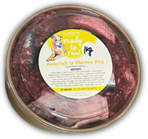 Saltiest Dog - Ready Made Meal - Nourish and Thrive Pro - 1kg (No Duck Head) Copy