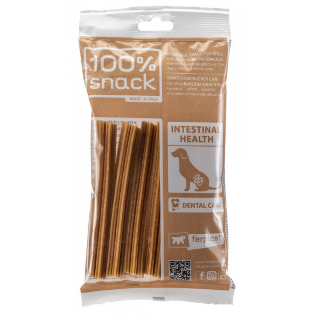 100% Snack Bone Snowflake Stick Intestinal Health - Medium (4 pack)
