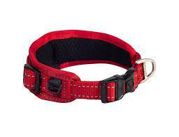 Rogz Classic Padded Collar - Red - Large