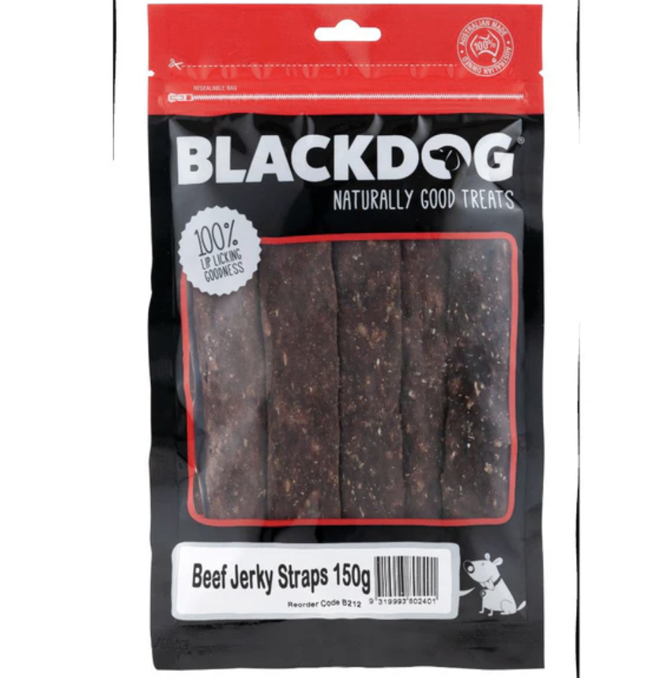 Blackdog Beef Jerky Straps (150g)