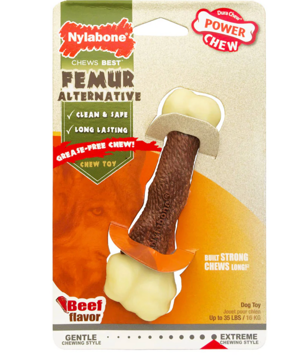 Nylabone Power Chew Femur Alternative Beef Medium