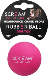 Scream Rubber Ball - Pink