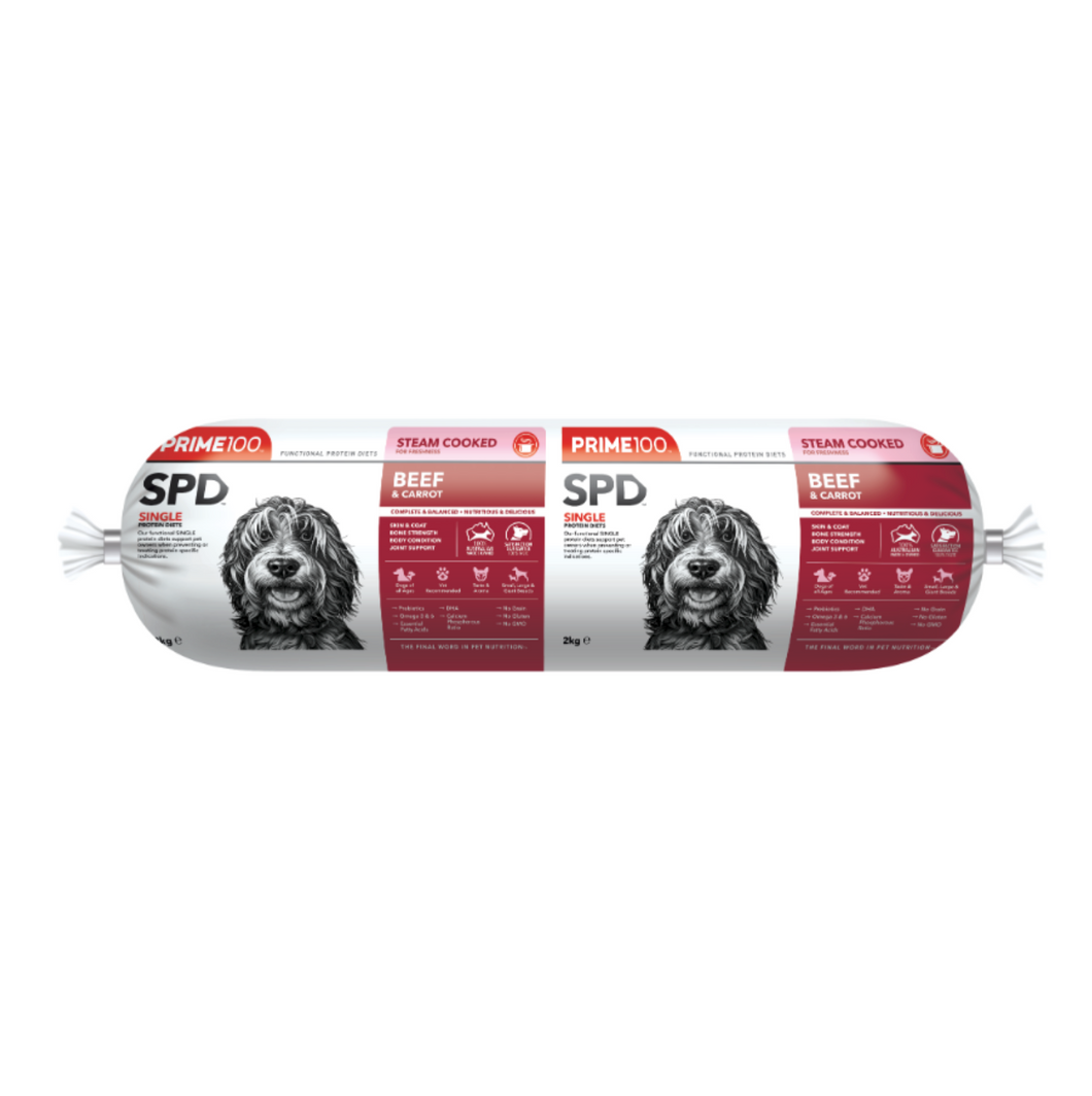 Prime100 Dog Roll - Beef & Carrot (2kg)