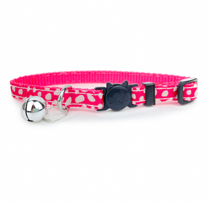 Allpet Cat Collar - Pink with Dots
