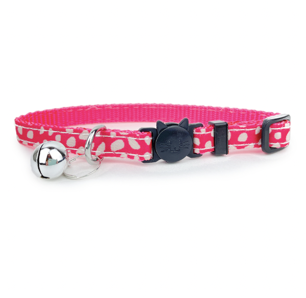 Allpet Cat Collar - Pink with Dots