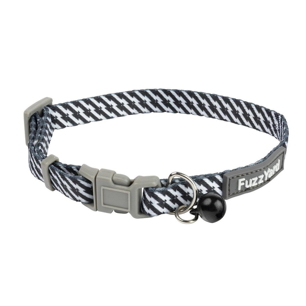 Fuzzyard Cat Collar - Tabby Tooth Black & White