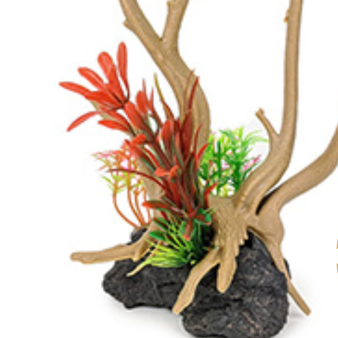 Allpet Aquarium Ornament - Branch With Plants