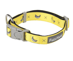 Collar - L - Monkey Mania..Yellow, White Banana