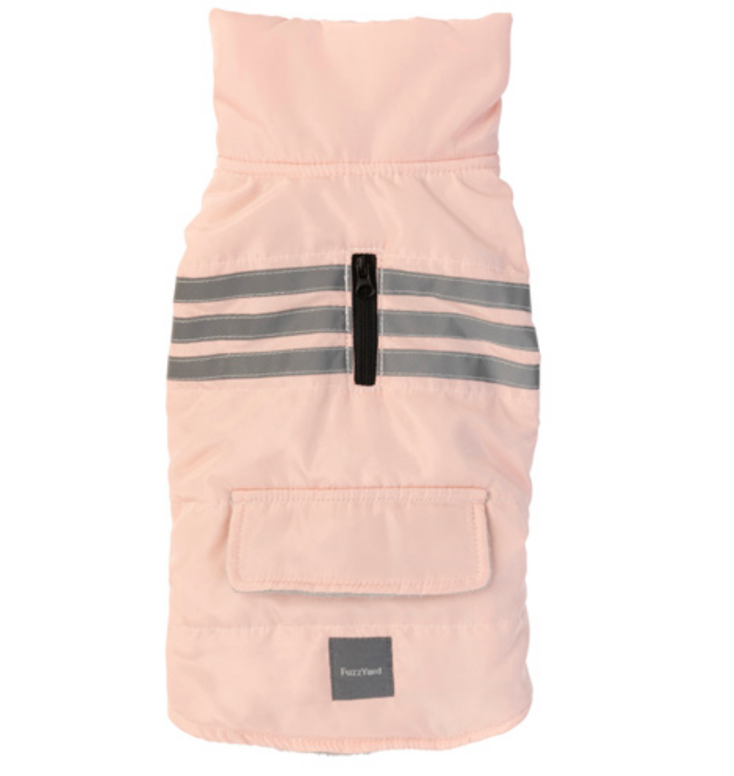 Fuzzyard Dog Coat - The Moonwalker Pink - Size 2