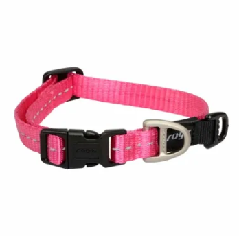 Rogz Classic Dog Collar - Pink - Medium