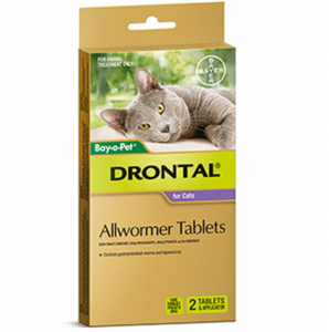 Cat Drontal Allwormer Up to 4kg - 2 tablets