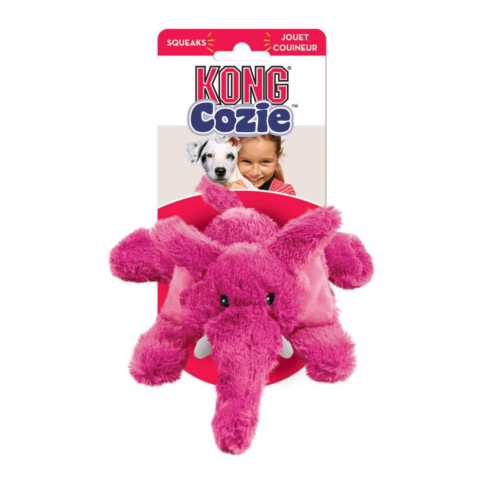 Kong Cozie Elephant Pink Med