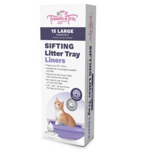 Trouble & Trix Litter Liners - Sifting - Large (15 pack)